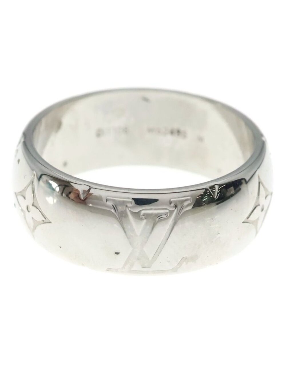 Louis Vuitton Monogram Motif Ring Silver